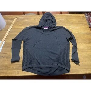 Akini Hoodie, Women's Size XL, Gray, V-neck, Pullover, Long Sleeve, Drawstring
